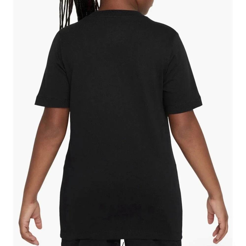 Nike Kids Graphic TShirt XL Black Play w/ Sole Short Sleeve 100 % Cotton Stretch